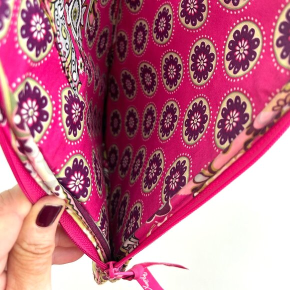 Vera Bradley Zip Up Tablet Sleeve in Very Berry Paisley Pink - Picture 4 of 6